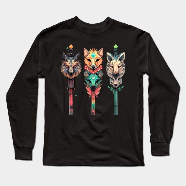 totems animal Long Sleeve T-Shirt by weirdesigns